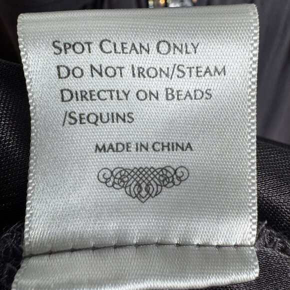 Sue Wong Nocturne Beaded Silk Ombre Babydoll Dress Whimsigoth Fairy Grunge Sz 14 - Picture 13 of 13